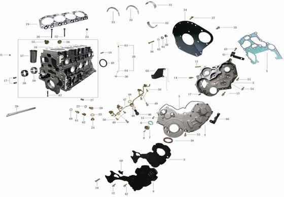 Assemblaggio del motore Xiangling S per iSF3.8 iSF2.8 FOTON affidabile e resistente