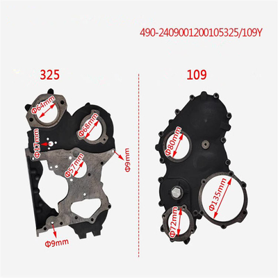 Parti di autocarri Camera di ingranaggi di cronometraggio Per QC480 Materiale in acciaio OEM NO 2408001200500